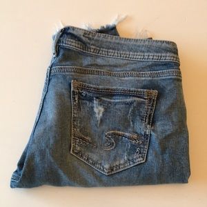 Silver Suki Skinny Crop Jeans